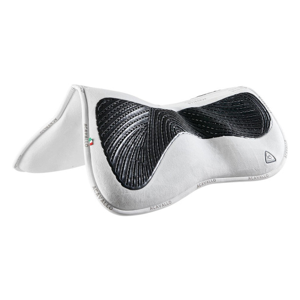 product variation Acavallo white gel and memory foam half pad for English saddles image