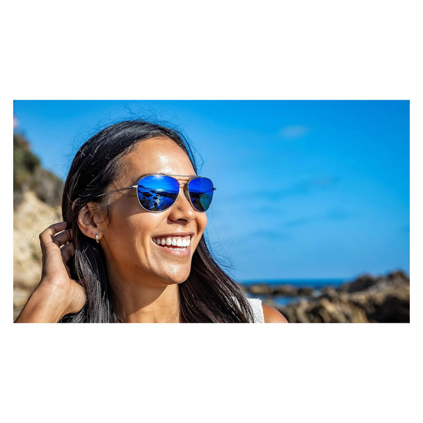 product variation Gun Metal & Blue Tortoise/ULTRA Pacific Blue Mirror image