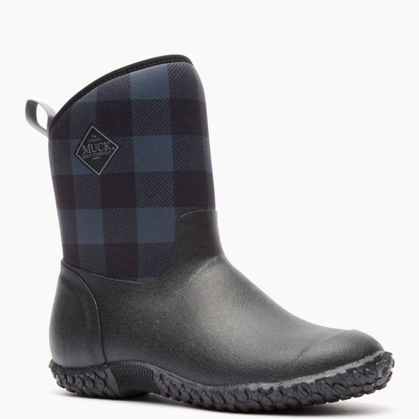 product variation MUCK BOOT Womens Muckster II Black/Gray Plaid Mid Boots (WM2-1PLD-Black) image