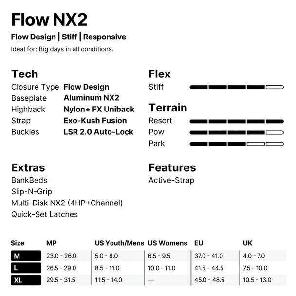 NIDECKER Flow NX2 Snowboard Bindings N-26-BNU-N2F-OG