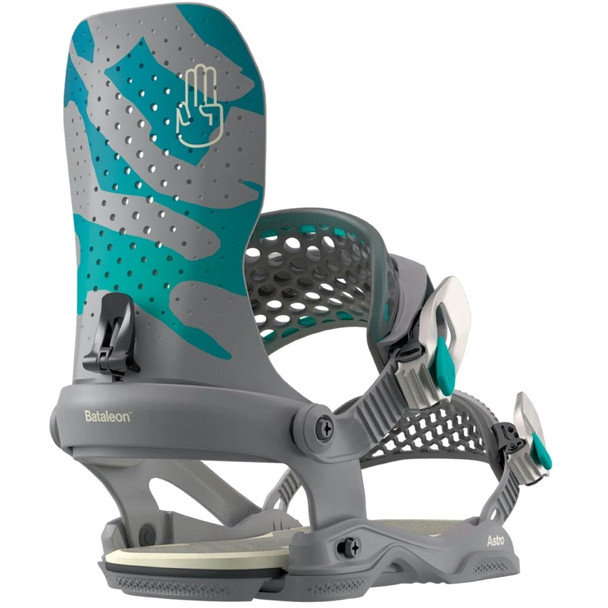 product variation Bataleon Mens Astro AsymWrap snowboard bindings in Gray Forest image