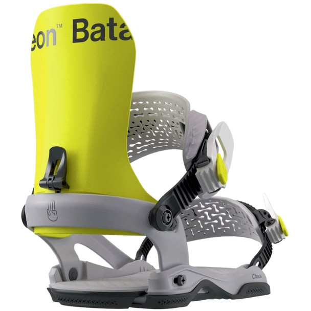 product variation Bataleon Mens Chaos AsymWrap snowboard bindings in Neon Yellow image