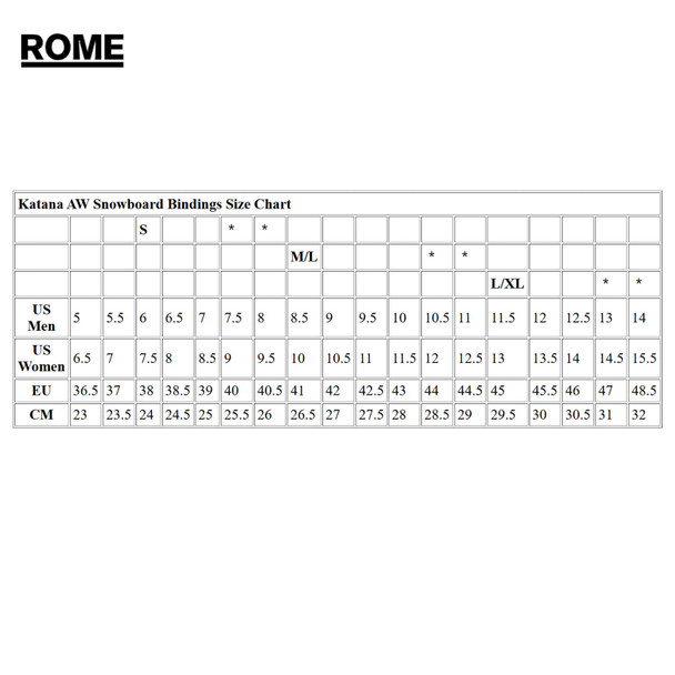 ROME Katana AW Bindings RO2620KATA
