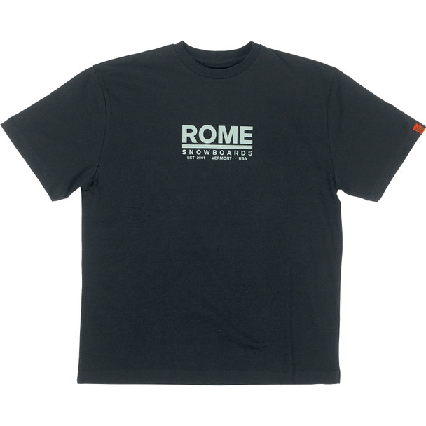 product variation ROME Men's Logo Black T-Shirt (RO.25.80.LT.BK) image