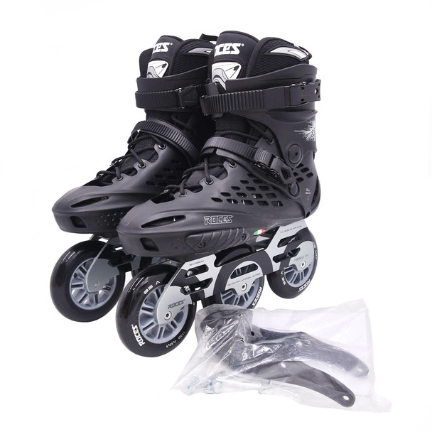 product variation Open Box (Great condition, limited use): ROCES Inline  X35 3X110 Tif, Color: Black/Silver, Size: 12M (X35-400794-00002-46) image