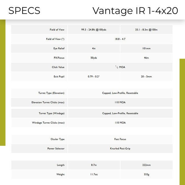 product variation HAWKE Vantage IR 1-4x20 Turkey Dot IR Mossy Oak Riflescope (14203) image