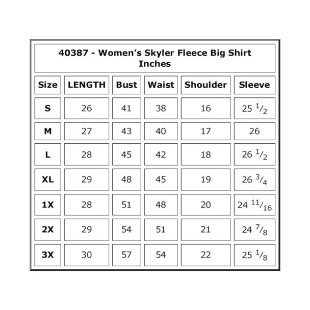 product variation OUTBACK TRADING Women's Skylar Fleece Blue Big Shirt (40387-BLU) image