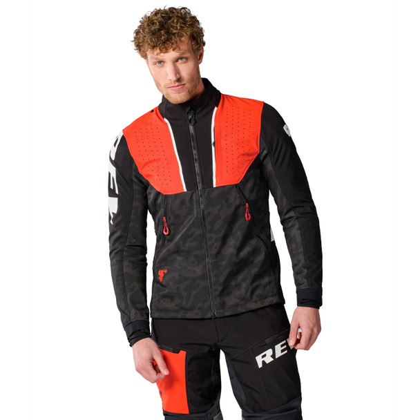 product variation REV'IT! Men's Africa Black/Red Jacket (FJT425-1200) image