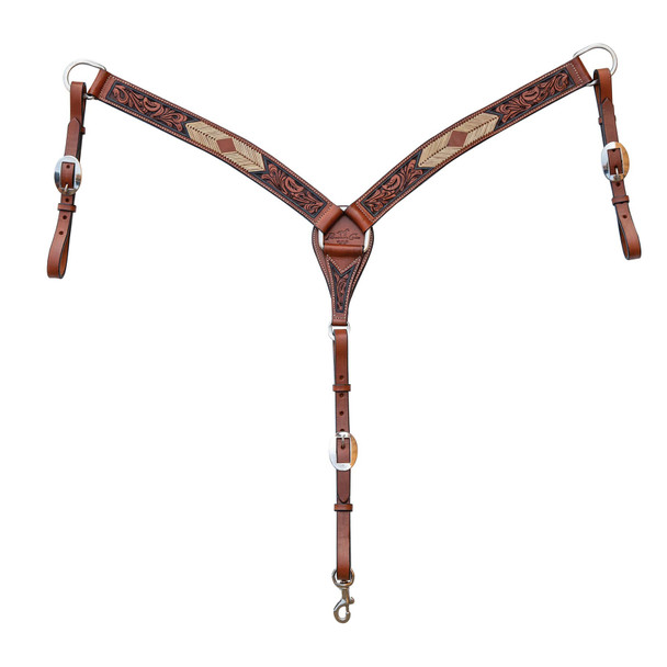 product variation PROFESSIONAL'S CHOICE Arrowhead Rawhide 1 3/4in Tapered Breast Collar (3P6012-T) image