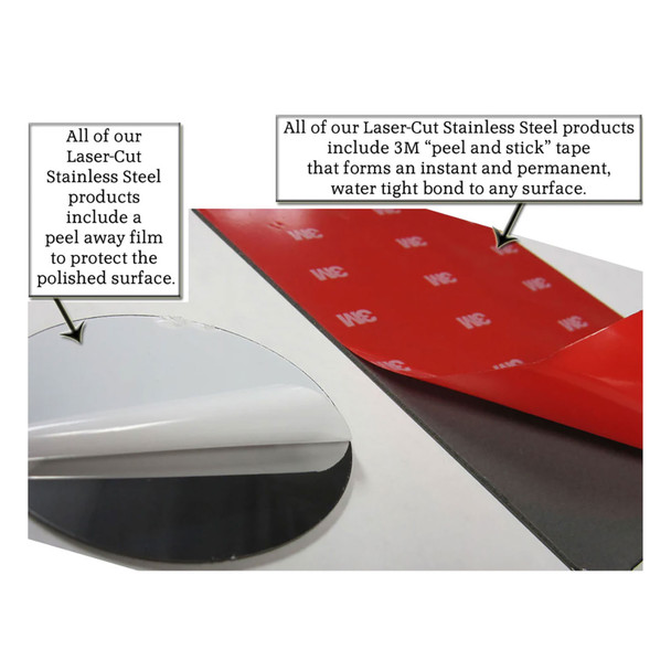 product variation QAA 1 Piece Stainless Steel Gas Cap Door Trim Fits Cadillac SRX 2004-2009 (GC44260) image