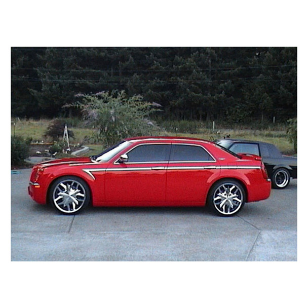 product variation QAA 14-Piece Stainless Steel Body Side Molding Accent Trim Fits Chrysler 300 2005-2010 (AT45765) image