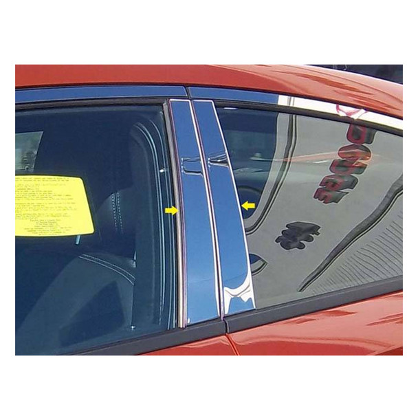 product variation QAA 4-Piece Stainless Steel Pillar Post Trim Fits Dodge Charger 2011-2023 (PP51910) image