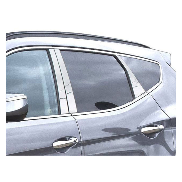 product variation QAA 6-Piece Stainless Steel Pillar Post Trim Fits Hyundai Santa Fe 2013-2018 (PP13336) image