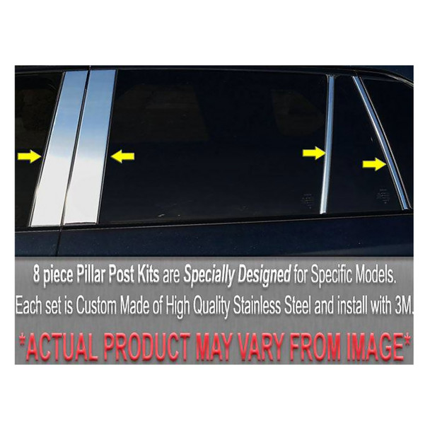 product variation QAA 8-Piece Stainless Steel Pillar Post Trim Fits Subaru Forester 2009-2013 (PP29442) image
