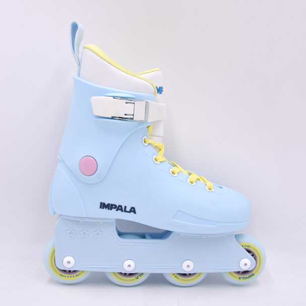 product variation Open Box (Great condition, limited use): Impala Lightspeed Inline Skate, Color: Sky Blue/Yellow, Size: 5 image