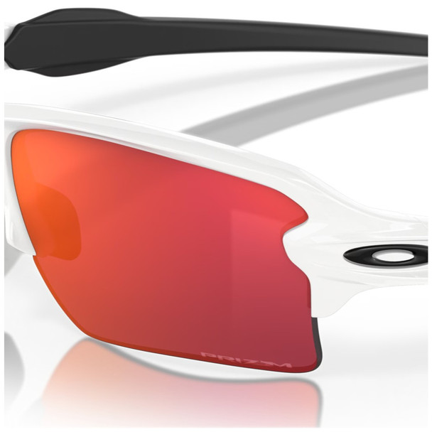 product variation OAKLEY Men's Flak 2.0 XL Polished White Frame/Prizm Field Lenses Rectangular Sunglasses (OO9188-03) image