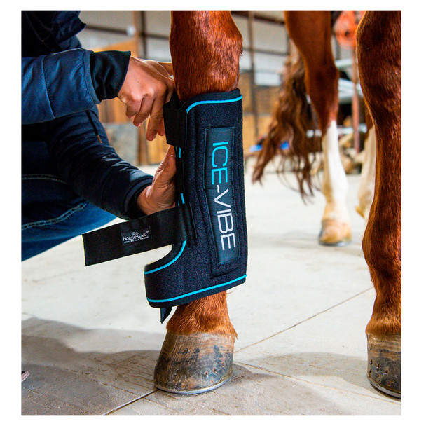 product variation HORSEWARE IRELAND Ice-Vibe by HW Boot LED, Color: Black/Aqua (DBHK8V-KDA0-XF) image