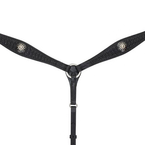 product variation CIRCLE Y Dark Rider Shaped Spider Breast Collar (1075-20-AB) image