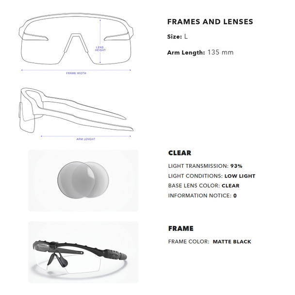 product variation OAKLEY SI M Frame 2.0 PPE Industrial Safety Glasses w/ Matte Black Frame & Clear Lenses (OO9047-0133) image