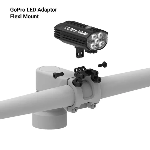 product variation LEZYNE AL Go-Pro Black LED Adapter (1-LED-GPADAL-V104) image