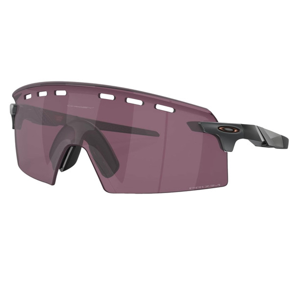 product variation OAKLEY Men's Encoder Strike Vented Matte Grey Smoke Frame/Prizm Road Black Lenses Sunglasses (OO9235-1039) image