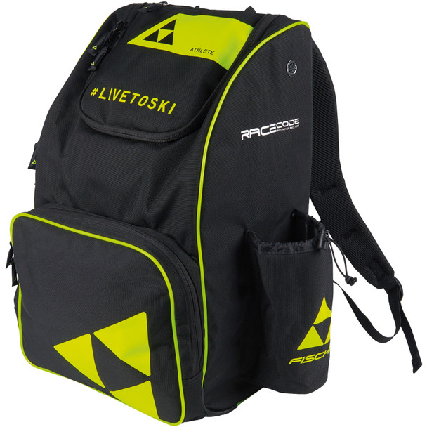 FISCHER バックパック ブラック/イエロー FISCHER Race 55L Black Yellow Backpack Z03525
