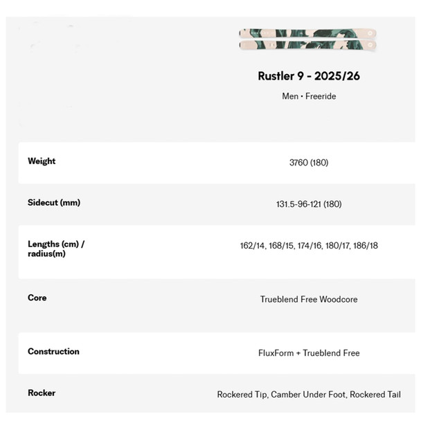 product variation BLIZZARD Rustler 9 Sand/Green Skis (8A536200-001) image