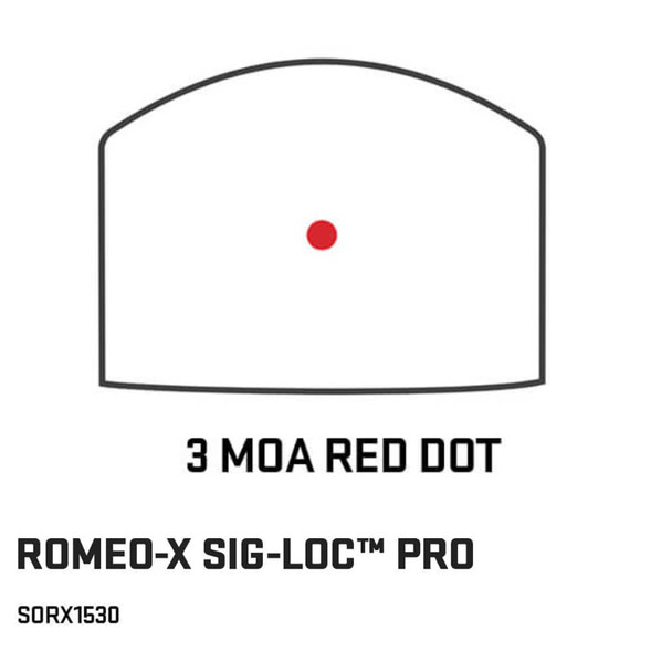 product variation SIG SAUER Romeo-X SIG-LOC PRO 3 MOA Black Enclosed Pistol Red Dot Sight (SORX1530) image