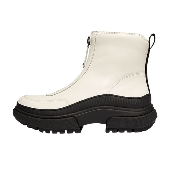 product variation FITFLOP Women's Wylder Zip-Front Cream Leather Ankle Boots (IE2-477) image
