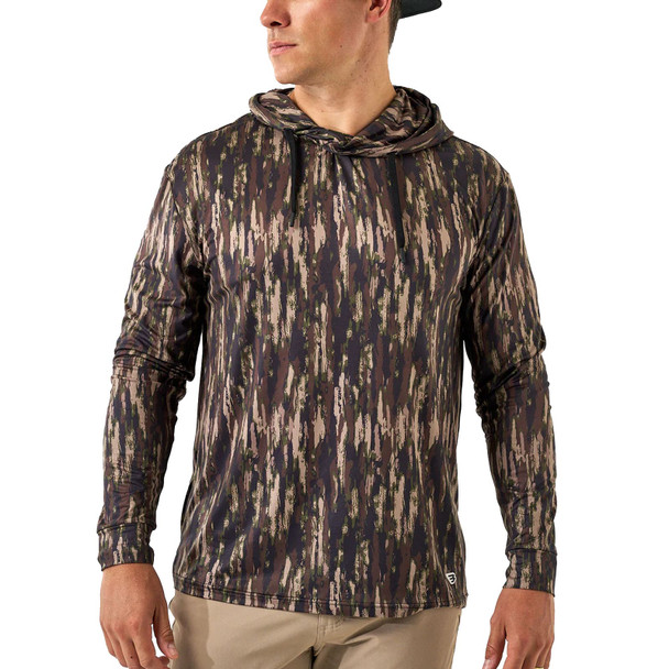 product variation Burlebo men's Midland Camo performance hoodie, UPF 50 moisture wicking pullover  image