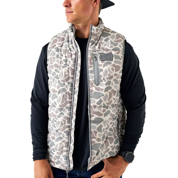 product variation Burlebo men's Classic Deer Camo puffer vest, windproof water resistant insulated layer image