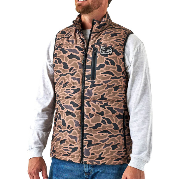 product variation Burlebo men's Gauge Camo puffer vest, windproof water resistant insulated layer image