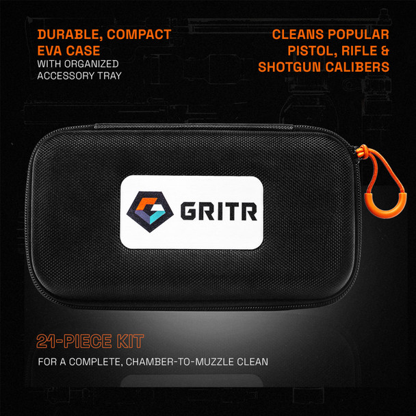 product variation GRITR Multi-Caliber Pistol, Rifle & Shotgun Cleaning Kit with Eva Case image