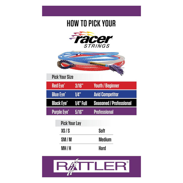 product variation RATTLER White Racer Calf Piggin String (RCSXSS) image