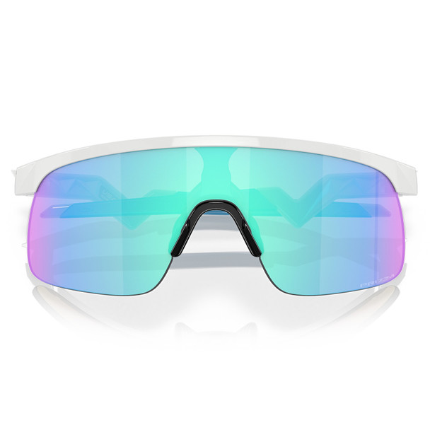 product variation OAKLEY Youth Resistor Polished White Frame/Prizm Sapphire Lenses Sunglasses (OJ9010-0723) image