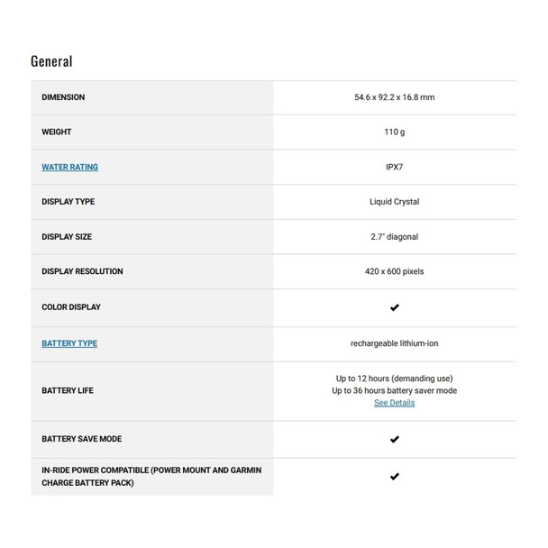 product variation GARMIN Edge 550 Compact GPS Cycling Computer (010-03022-00) image