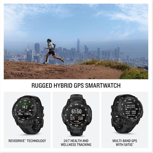 product variation GARMIN Instinct Crossover Tactical Amoled Black GPS Smartwatch (010-03398-02) image