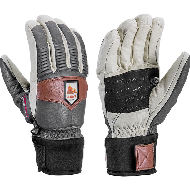 product variation LEKI Patrol 3d Fraphite/Off White/Maroon Gloves (653833301) image