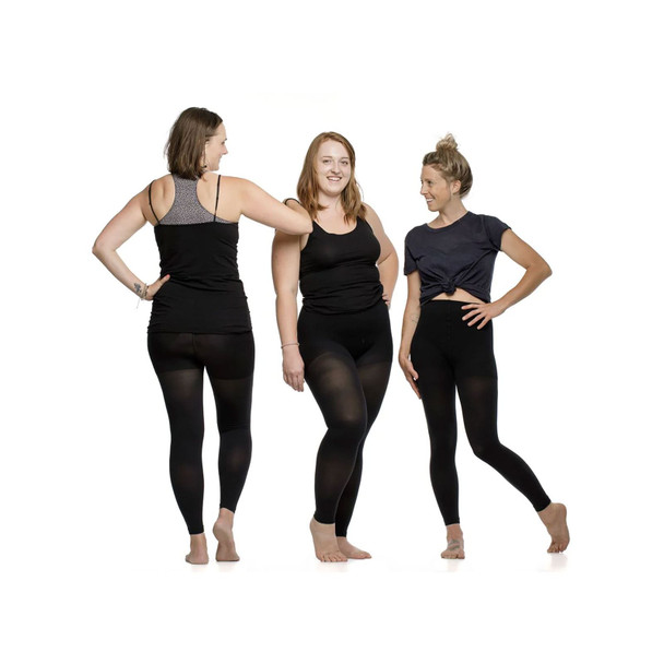 product variation VIM&VIGR Footless Black Opaque Cotton 15-20 mmHg Compression Tights (V1N-072A-0123) image