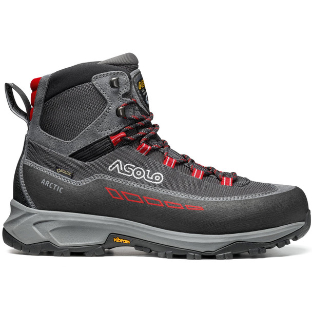 ASOLO Arctic GV Grey Gunmetal Red Boots B12536-A176
