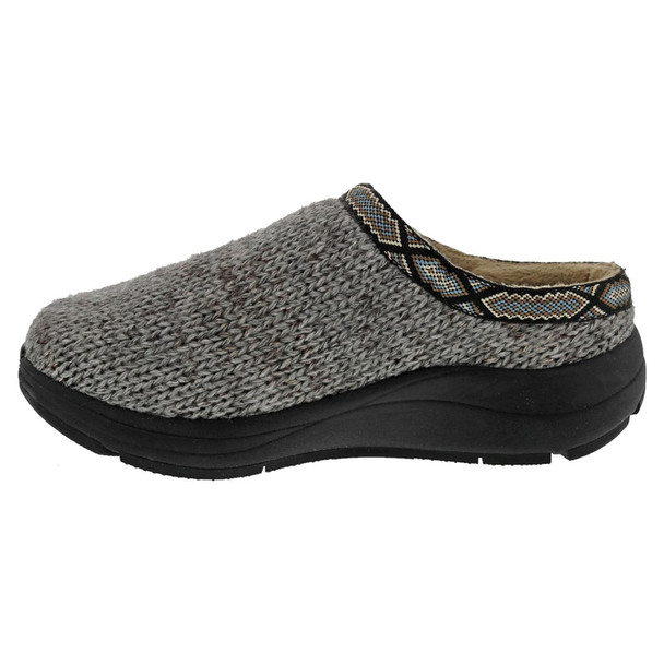 product variation DREW Women's Unwind Grey Sweater Fabric Slippers (17105-43) image