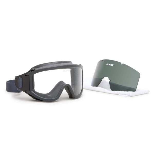 product variation ESS Flight Deck Black/Clear/Smoke Gray Protective Goggles (740-0333) image