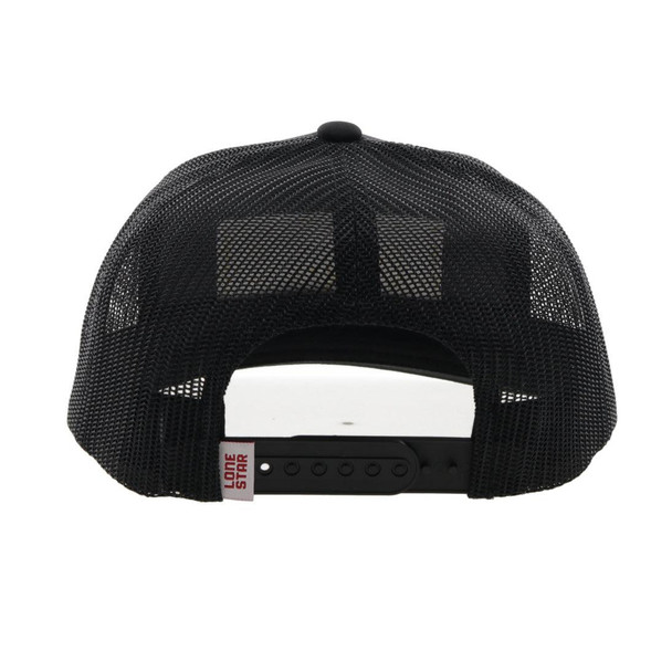 product variation HOOEY Lone Star 5-Panel Black Patch Trucker Cap (LS016T-BK) image