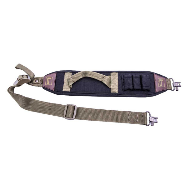 product variation Banded 3-Shot neoprene shotgun sling in black with three shell loops image