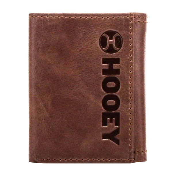 product variation HOOEY Hooey Classic Smooth Brown Trifold Wallet (HTF001-BR) image