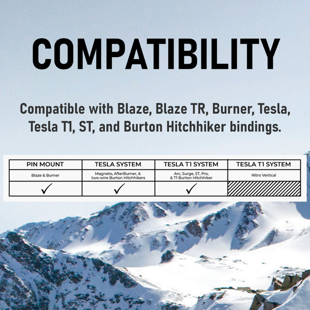 product variation SPARK R&D Surge Asym Rip N Flip Black Splitboard Bindings Highback (AC236) image