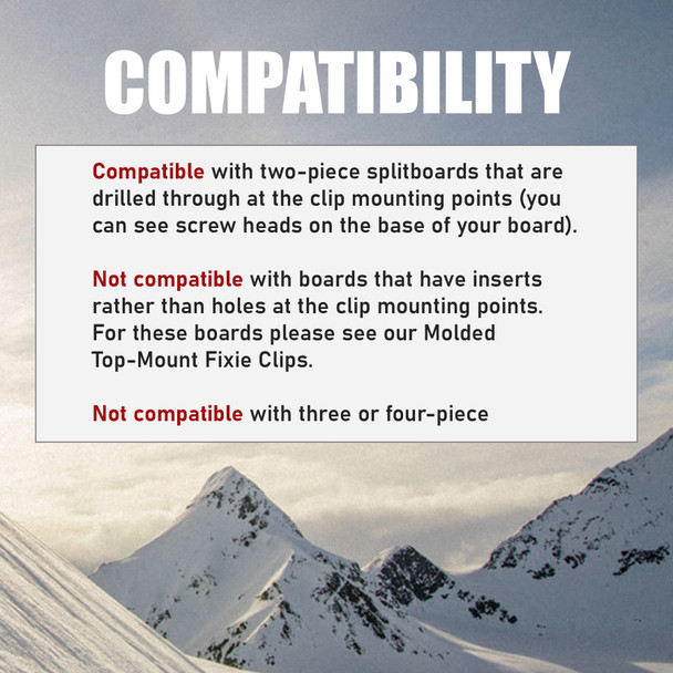 product variation SPARK R&D Through-Mount Black Molded Fixie Clips (AC283) image