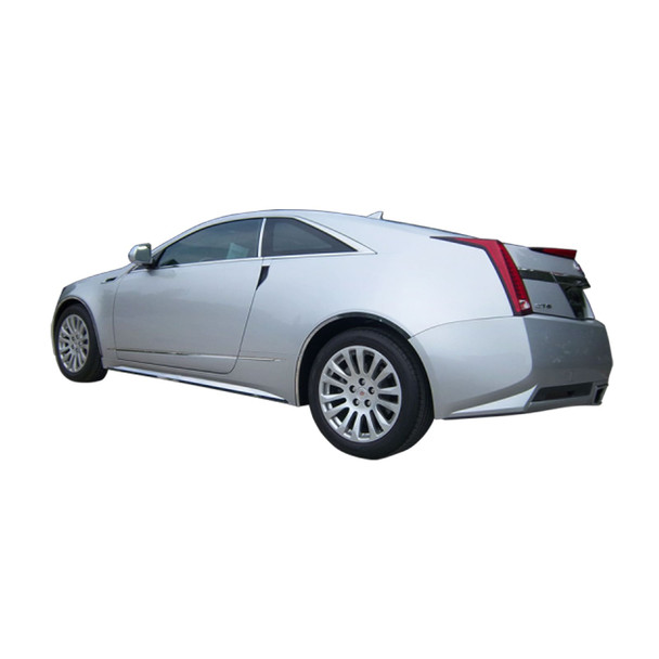 product variation QAA 6-Piece Stainless Steel Body Molding Insert Trim Kit Fits Cadillac CTS Coupe 2011-2014 (MI50254) image