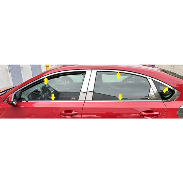 product variation QAA 10-Piece Stainless Steel Window Trim Package Fits Kia Forte 2019-2024 (WP19811) image