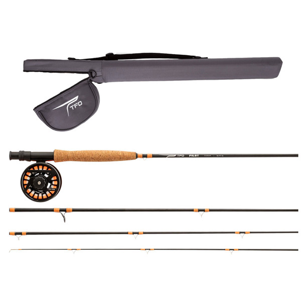 product variation TFO Pilot fly fishing combo kit with 9ft 8wt rod, reel, line and carrier 9ft 5wt 4pc image